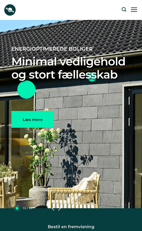 Screenshot of Planet Living tiny house website